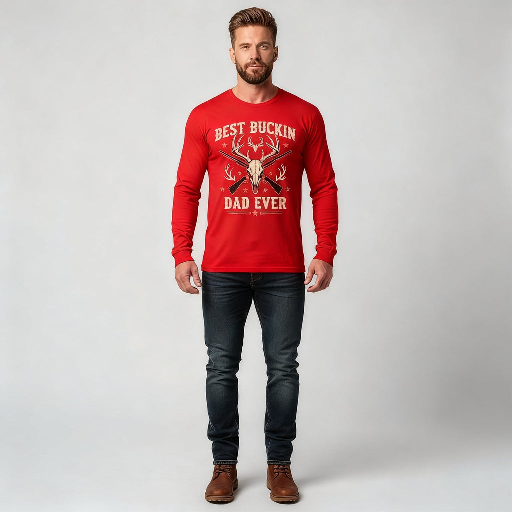 Best Buckin Dad Ever Long Sleeves