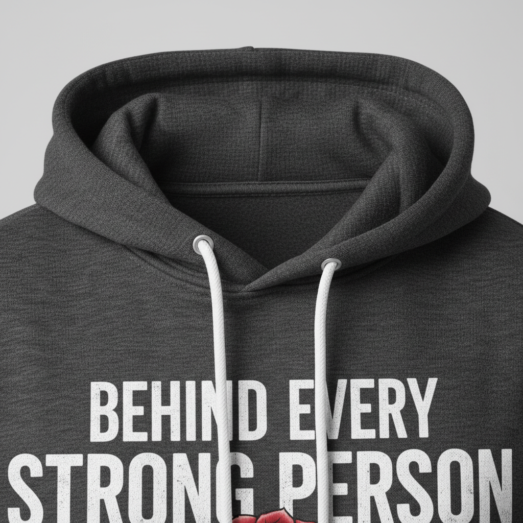 Behind Every Strong Person Hoodie