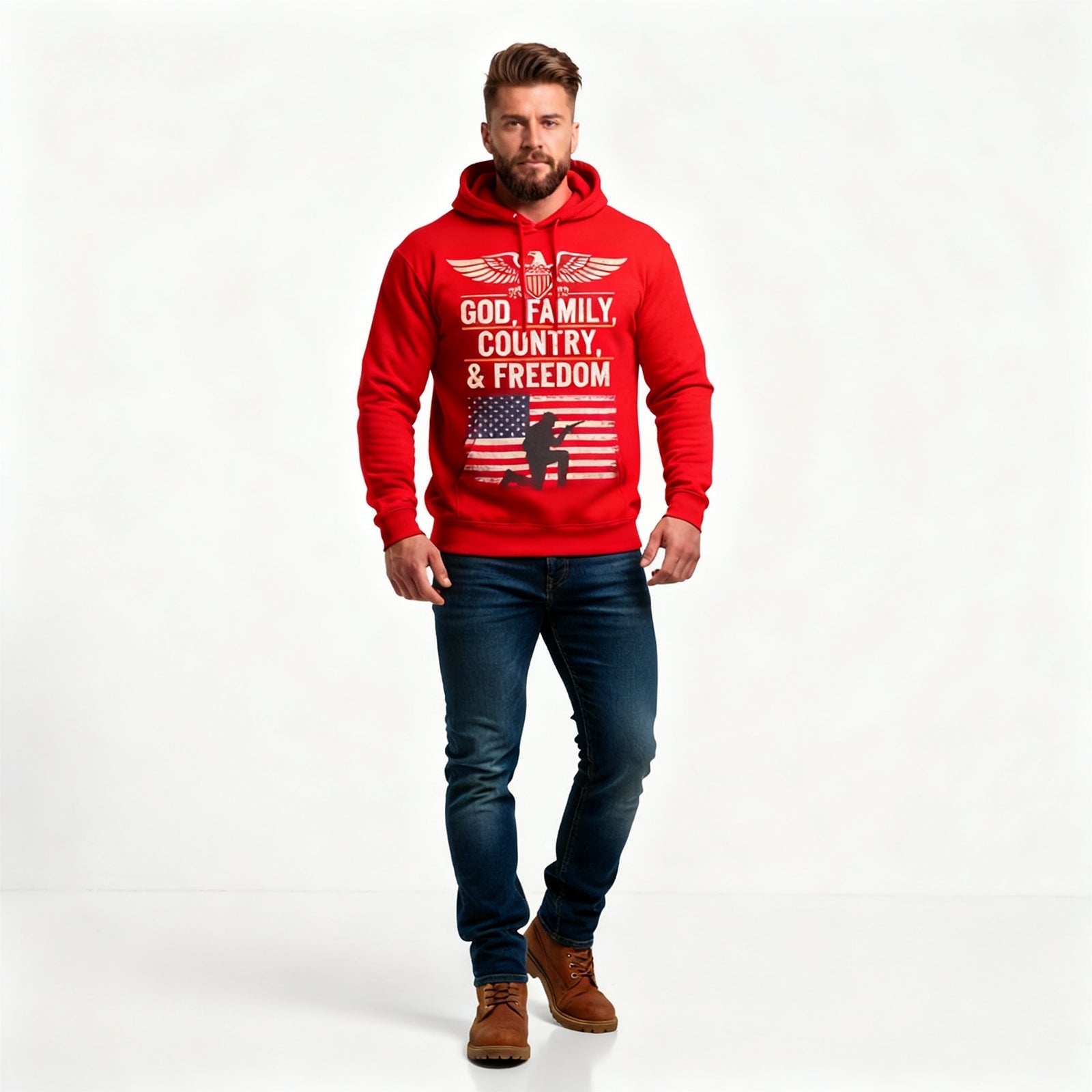God, Family, Country, & Freedom Hoodie