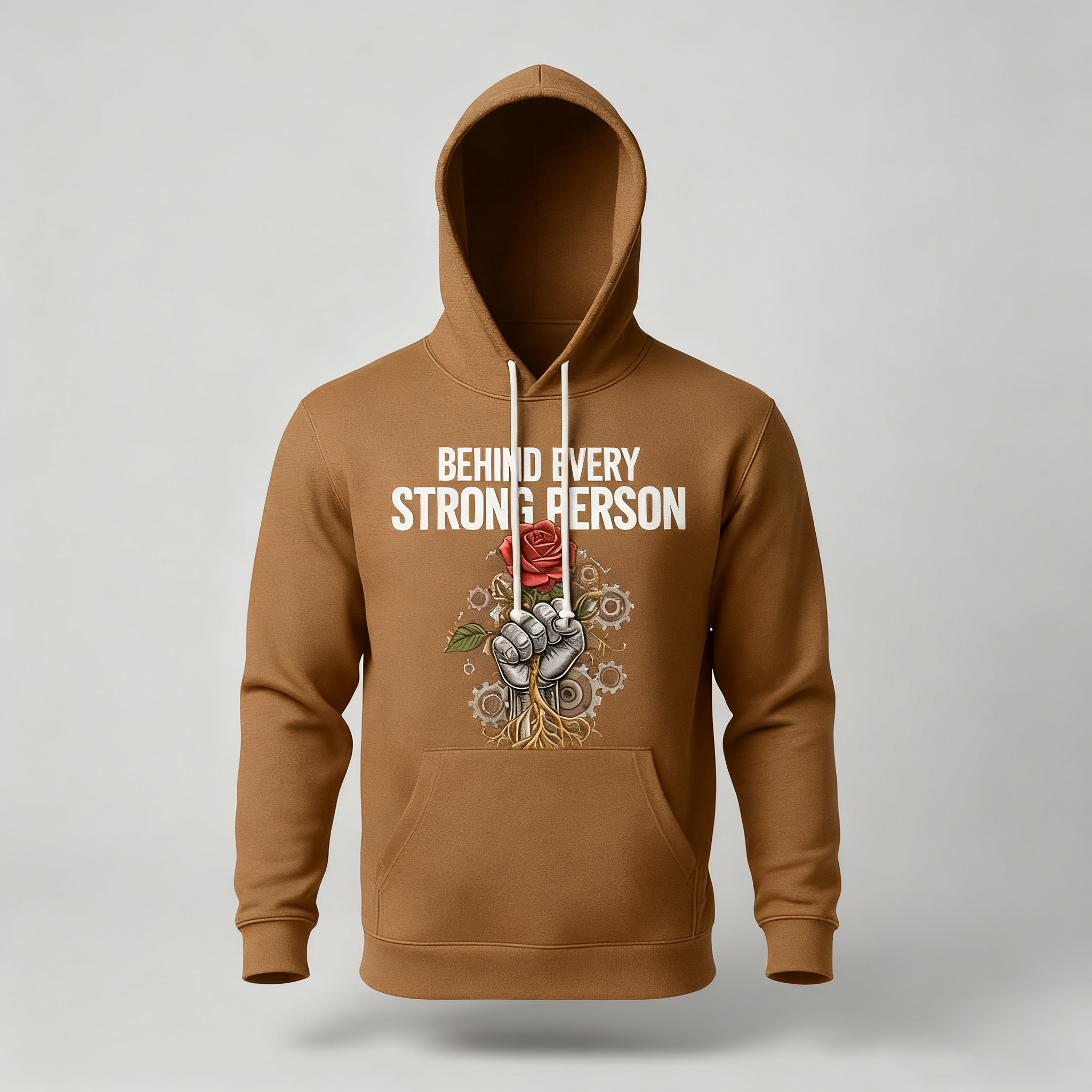 Behind Every Strong Person Hoodie