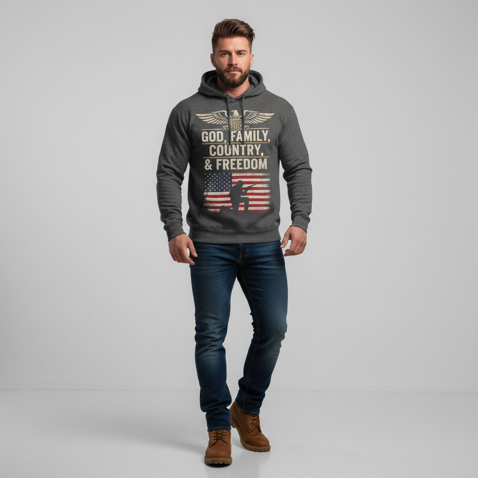 God, Family, Country, & Freedom Hoodie