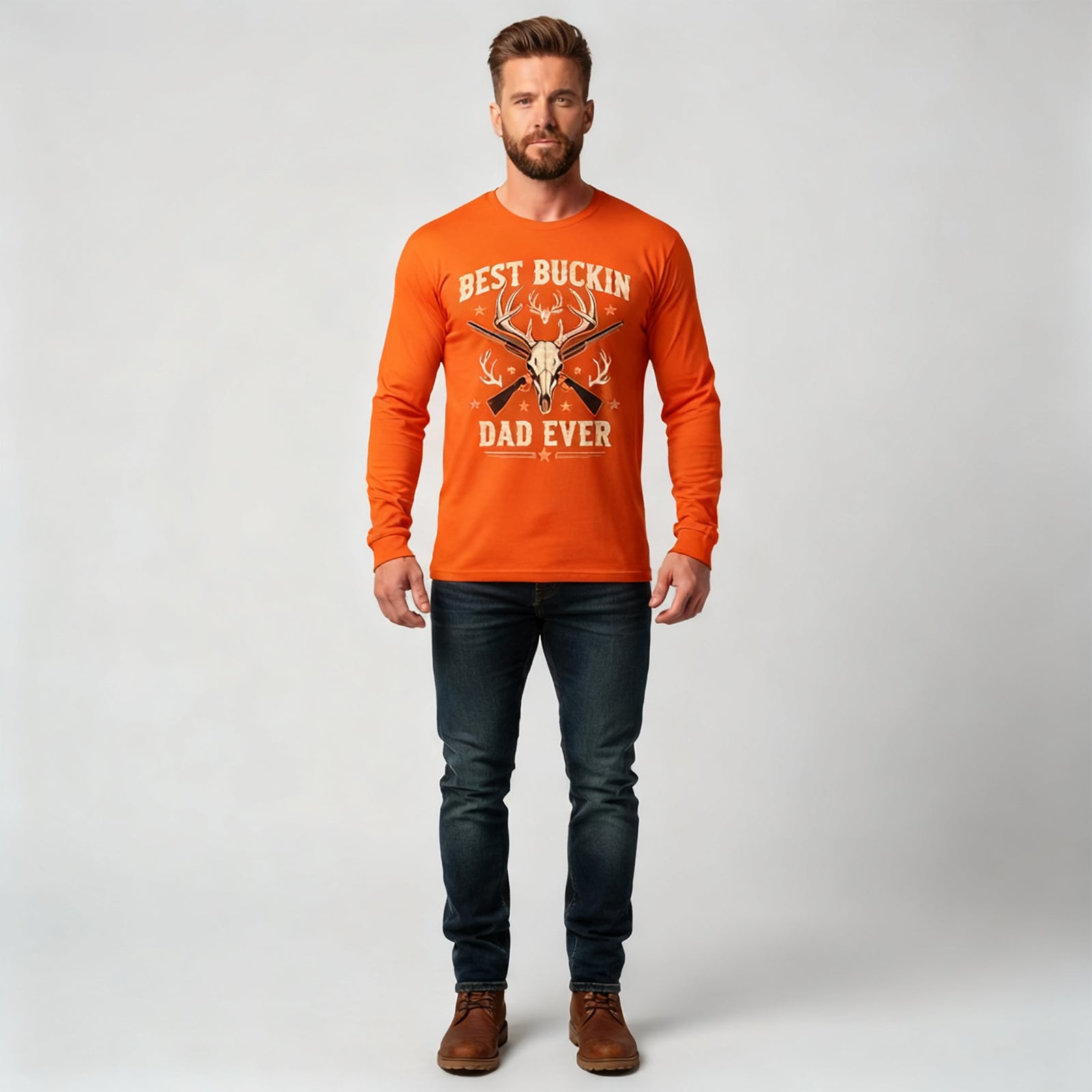 Best Buckin Dad Ever Long Sleeves