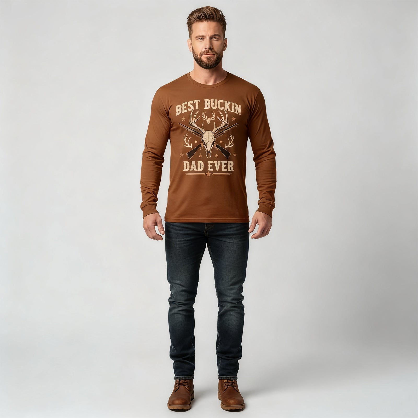 Best Buckin Dad Ever Long Sleeves