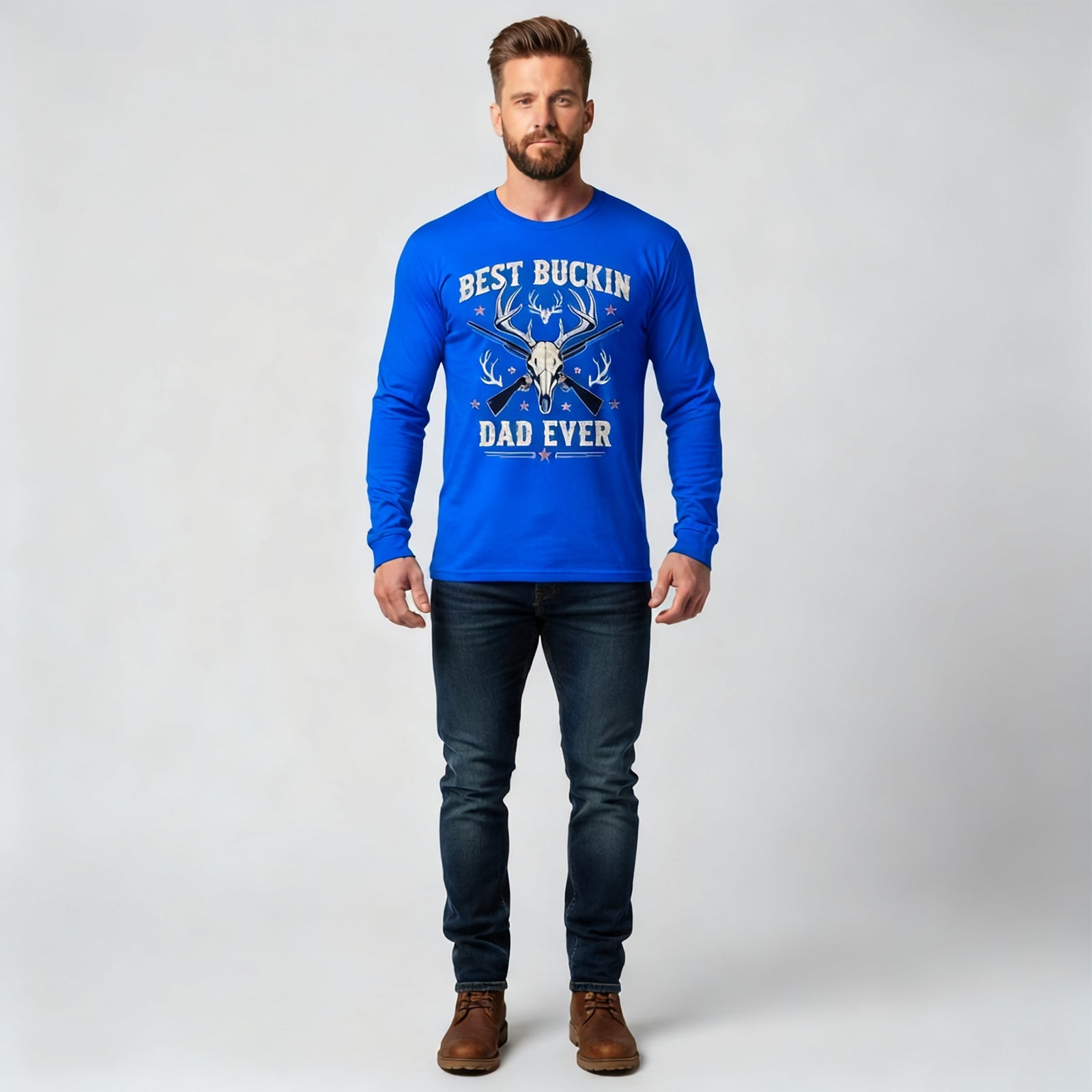 Best Buckin Dad Ever Long Sleeves