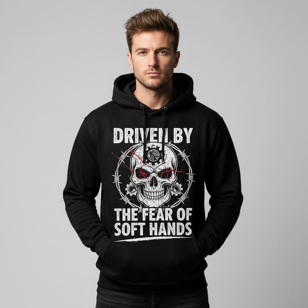 Driven By The Fear Of Soft Hands Hoodie