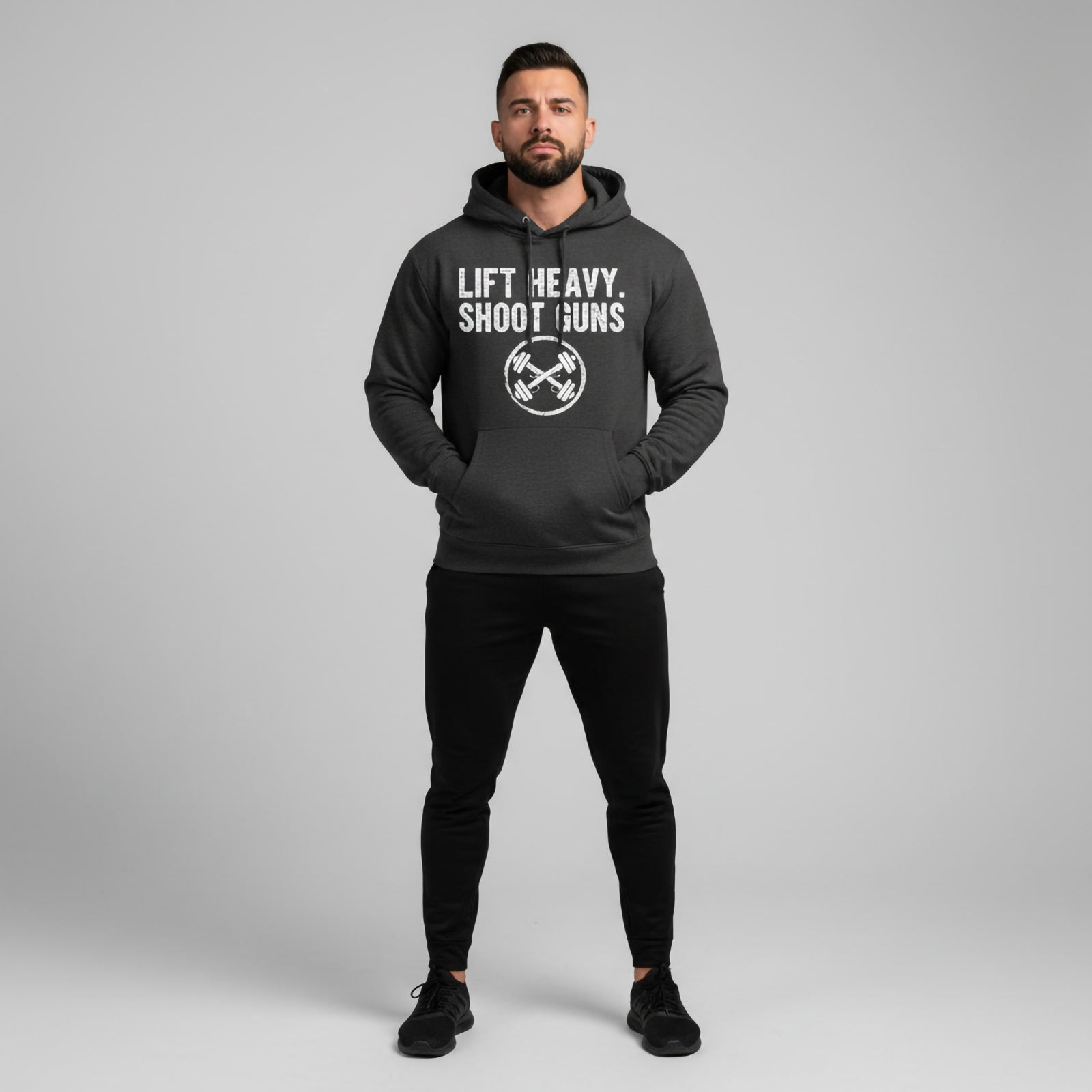 Lift Heavy. Shoot Guns. Hoodie