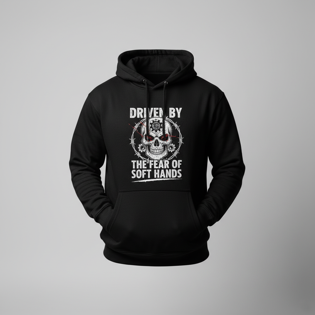 Driven By The Fear Of Soft Hands Hoodie