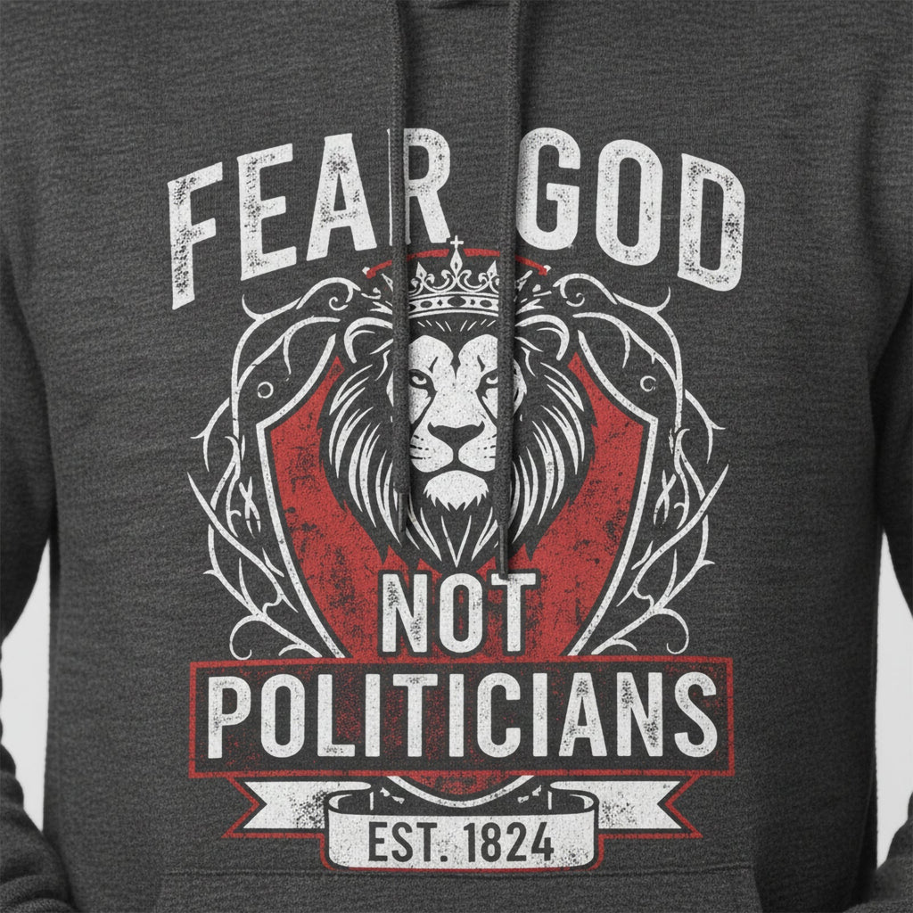 Fear God Not Politicians Hoodie